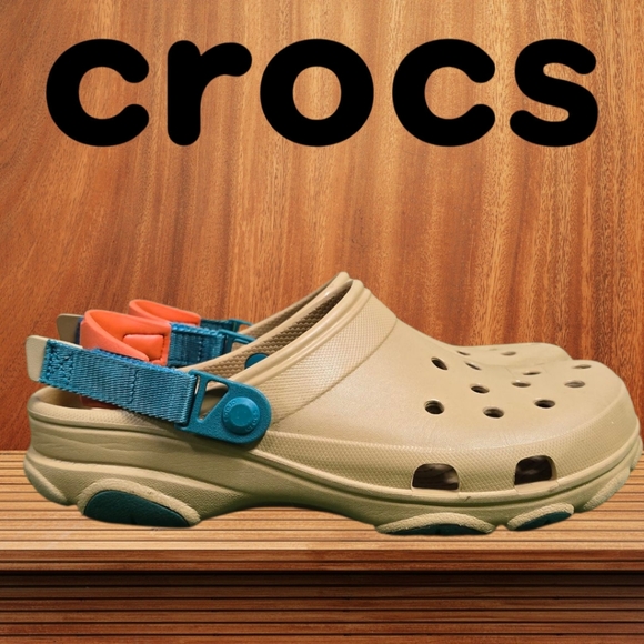 Crocs | All-Terrain Out Door Ready Velcro Heel Strap Mens Clog   SIZE 10 - Picture 1 of 14